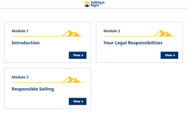 Selling It Right course modules
