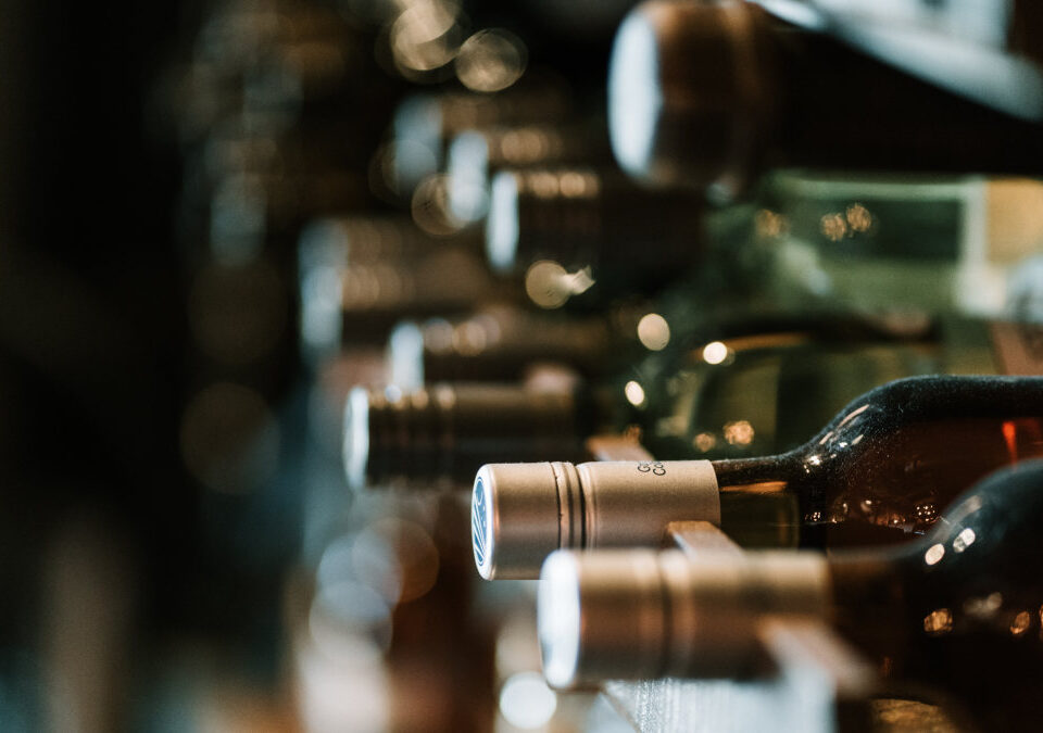 Wine shop shelves