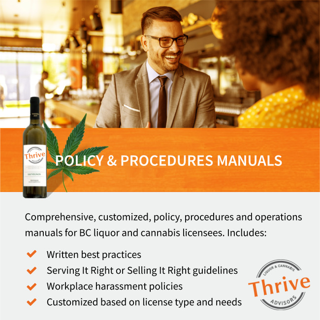 Liquor and cannabis store policy and procedures manuals