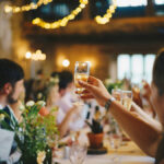 People drinking liquor at a special event