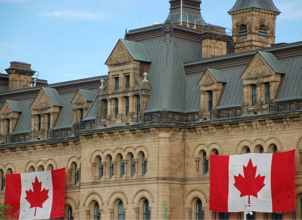 Canada's parliamament buildings in Ottawa