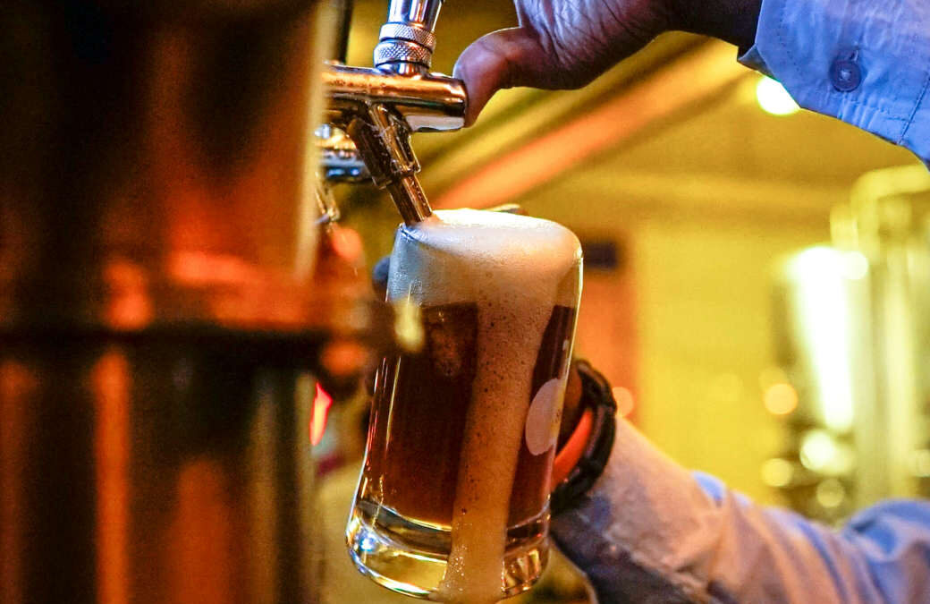 Serving beer in Saskatchewan