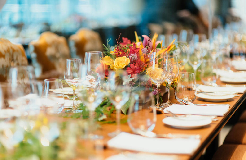 Catering at an event