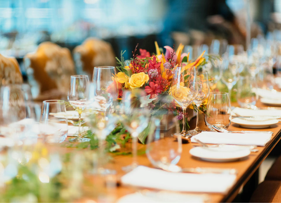 Catering at an event