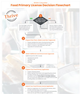 Thrive Advisors Food Primary License Application Flowchart