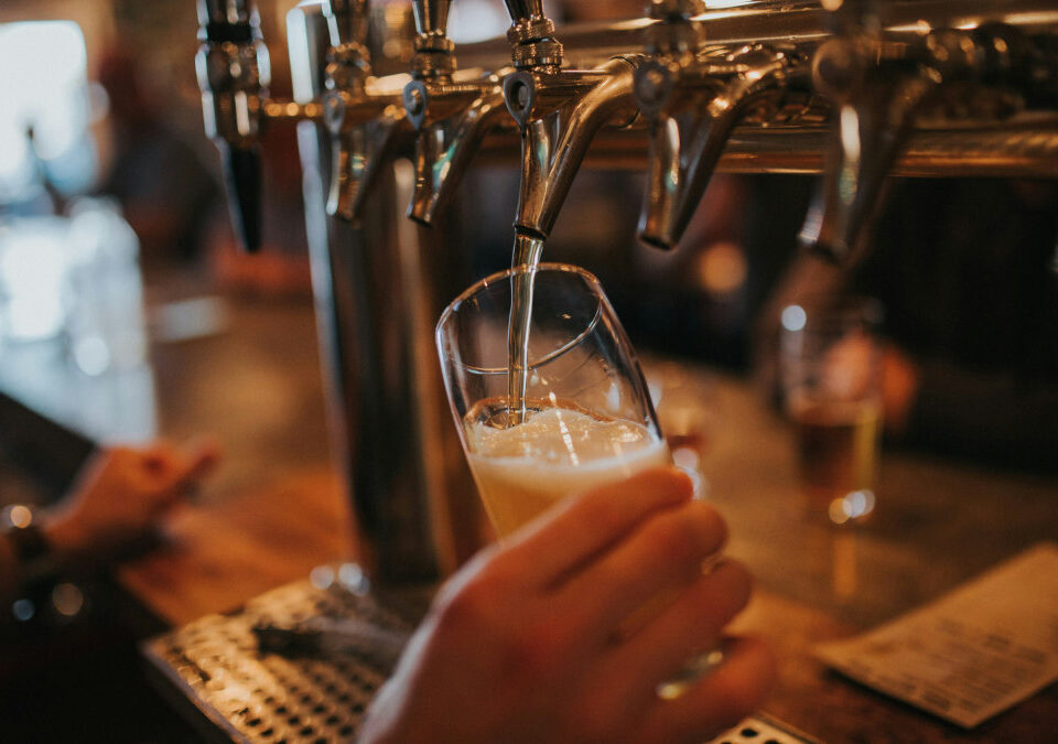 Beer on tap