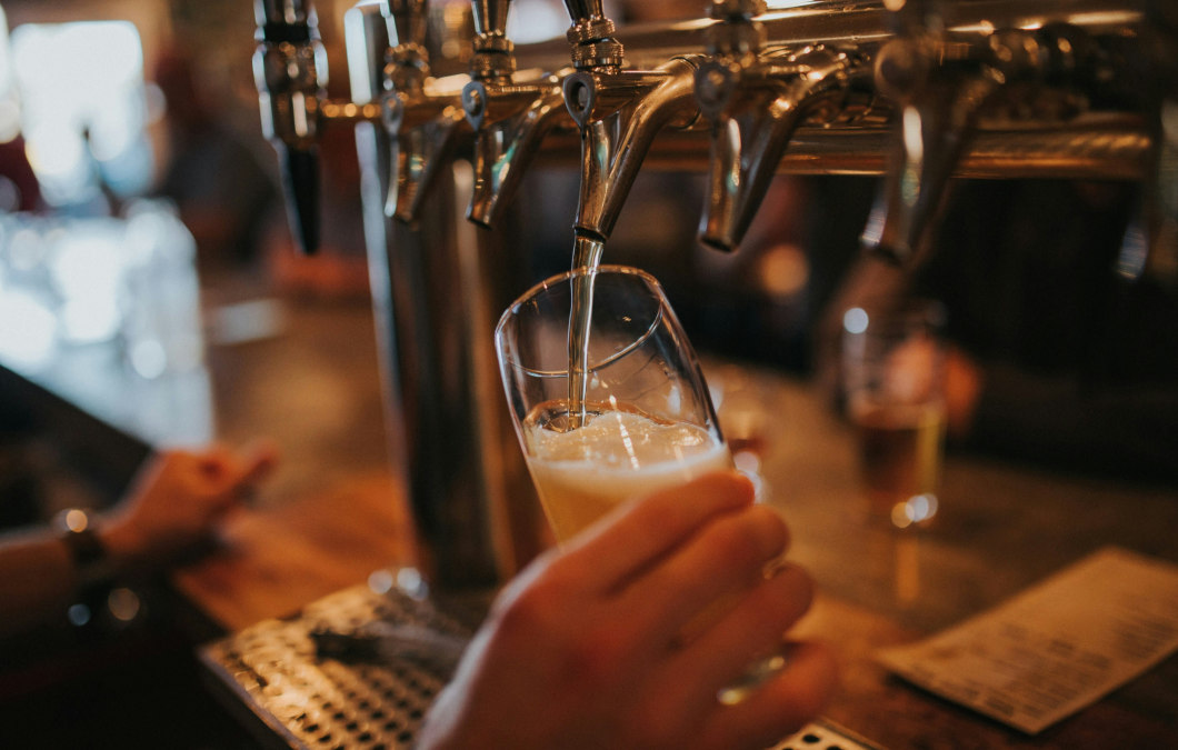 Beer on tap